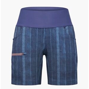SHREDLY Limitless Mountain Bike Shorts Womens Size 16 Blue Denim Stripe EcoMove